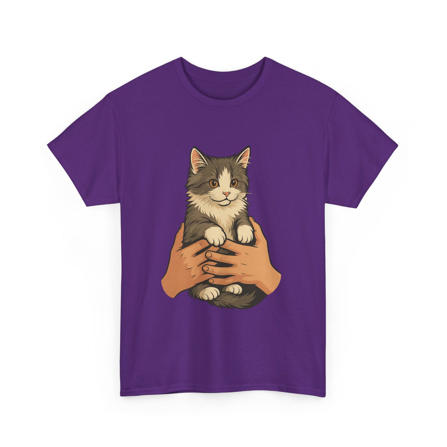 Cat Lover's Unisex Heavy Cotton Tee - Cute Cat Design, Pet Owner Gift, Animal Lover Shirt, Cozy Everyday Wear, Perfect for Birthdays