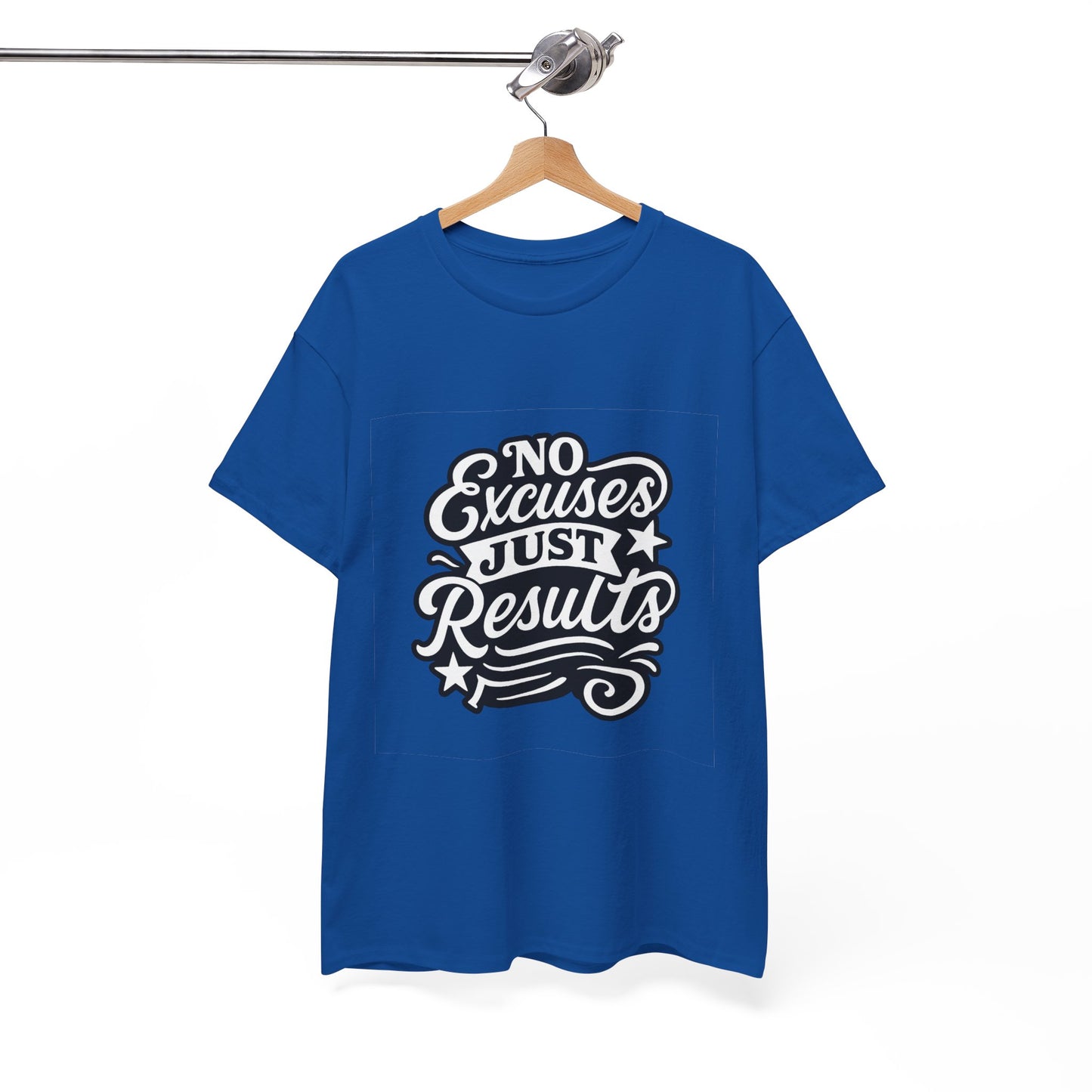 Motivational Unisex Heavy Cotton Tee - No Excuses Just Results, Fitness Apparel, Workout Shirt, Inspirational Clothing, Casual Wear, [...]