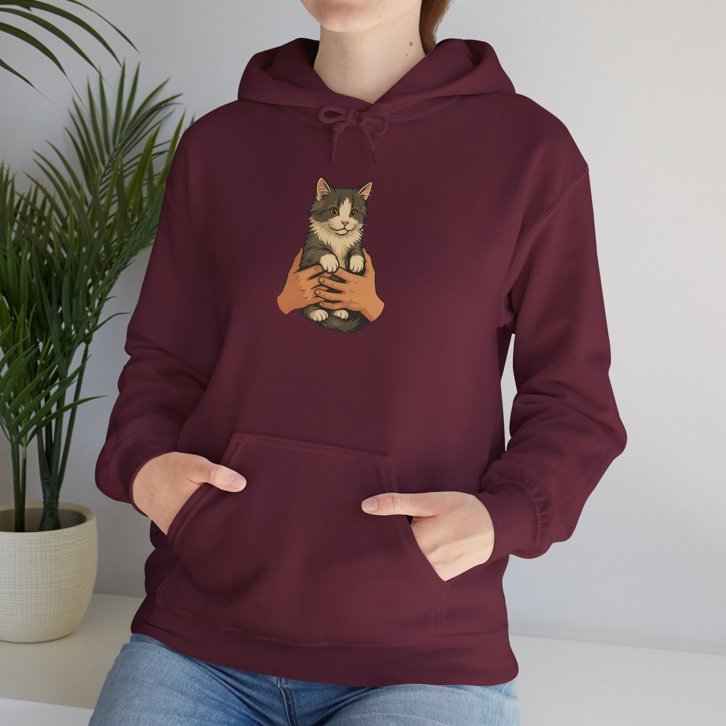 Cat Lover's Unisex Hoodie | Cozy Cat Sweatshirt, Gift for Cat Owners, Cute Animal Apparel, Perfect for Casual Outings, Birthday Present