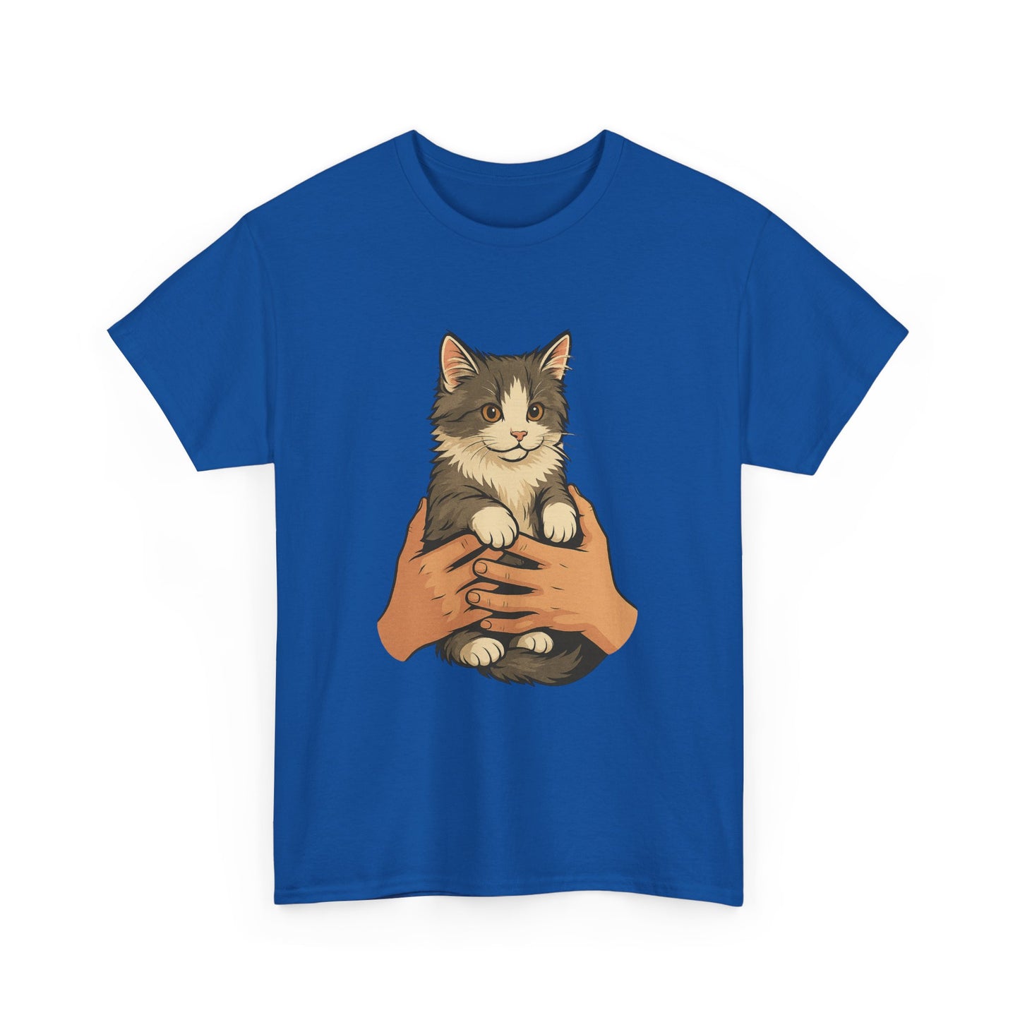 Cat Lover's Unisex Heavy Cotton Tee - Cute Cat Design, Pet Owner Gift, Animal Lover Shirt, Cozy Everyday Wear, Perfect for Birthdays