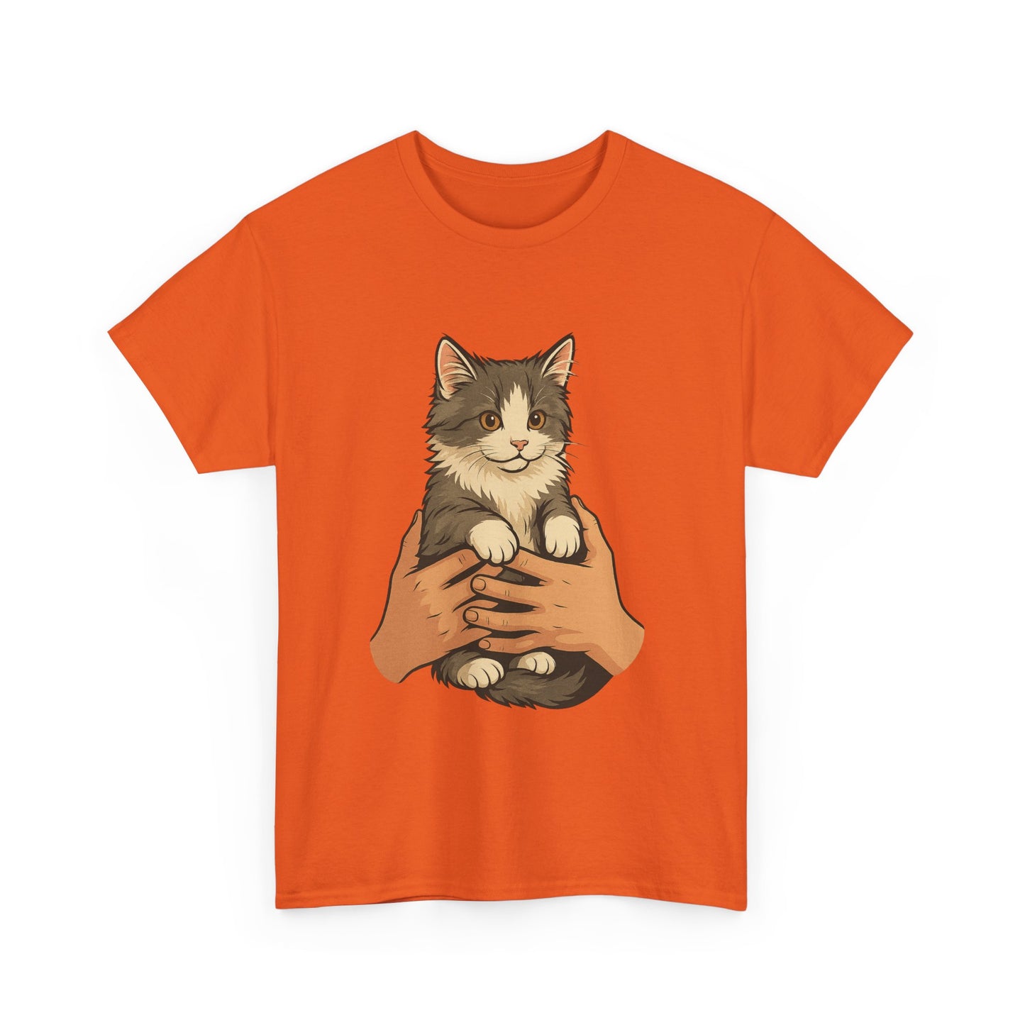 Cat Lover's Unisex Heavy Cotton Tee - Cute Cat Design, Pet Owner Gift, Animal Lover Shirt, Cozy Everyday Wear, Perfect for Birthdays