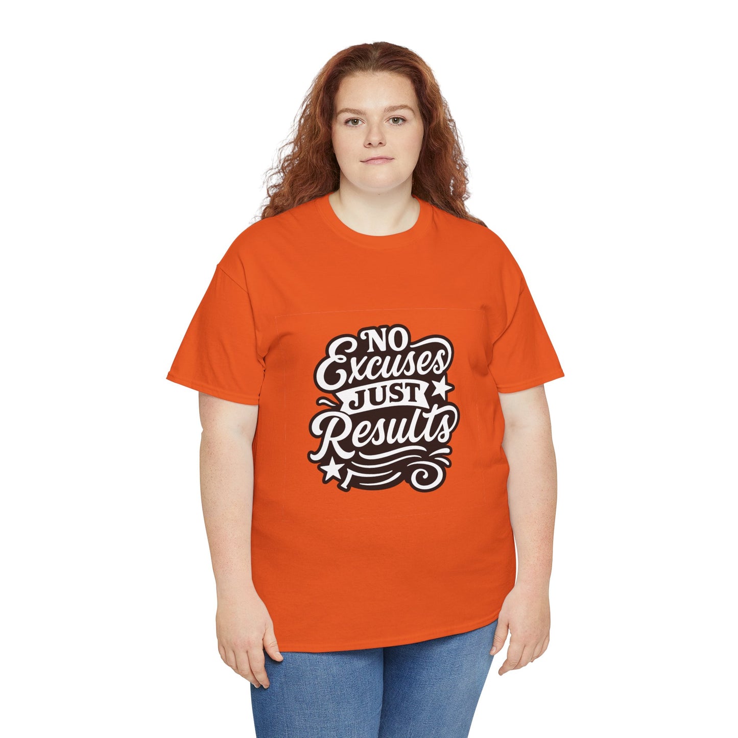 Motivational Unisex Heavy Cotton Tee - No Excuses Just Results, Fitness Apparel, Workout Shirt, Inspirational Clothing, Casual Wear, [...]