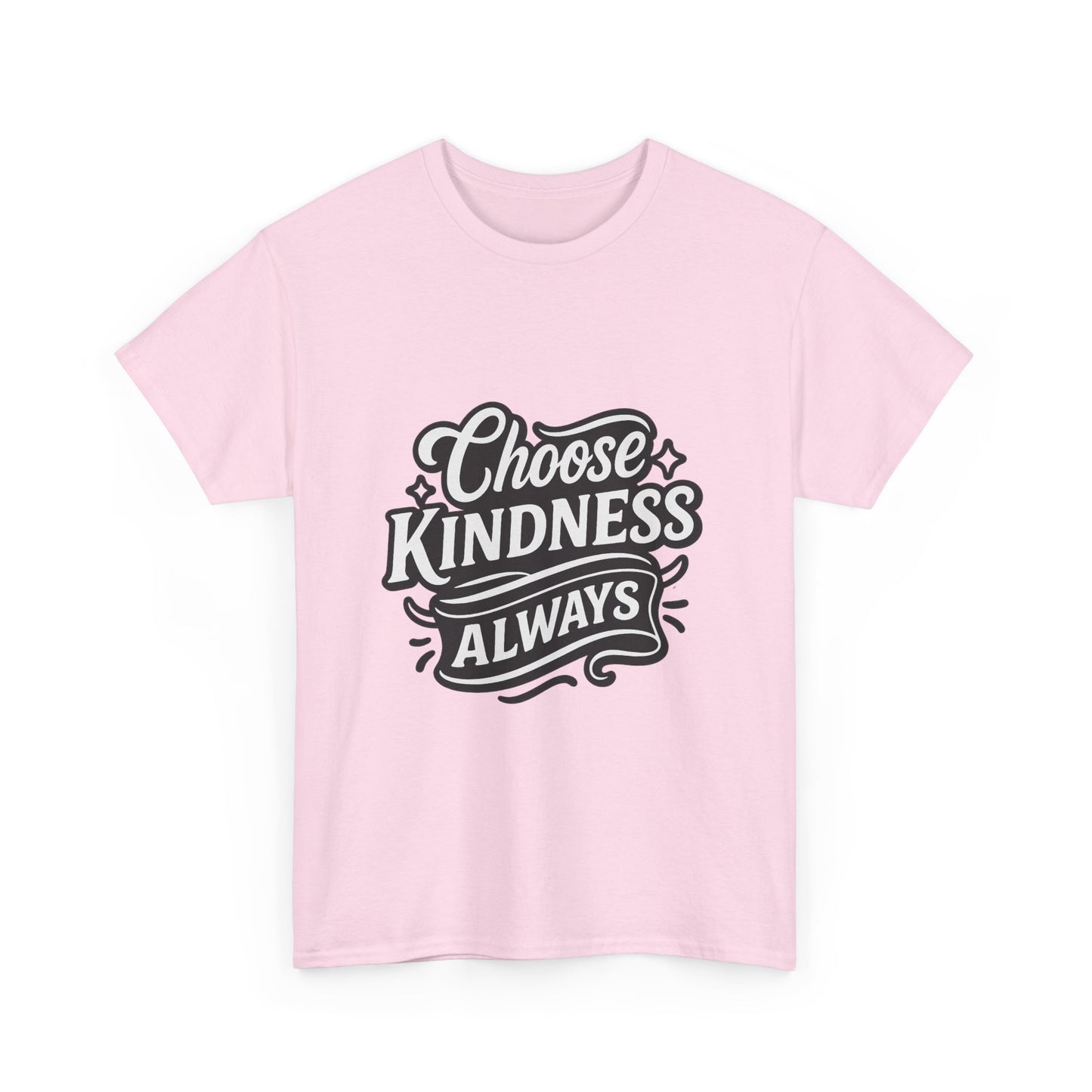 Choose Kindness Unisex Heavy Cotton Tee, Inspirational Shirt, Gift for Friends, Positive Vibes, Uplifting Apparel, Everyday Wear