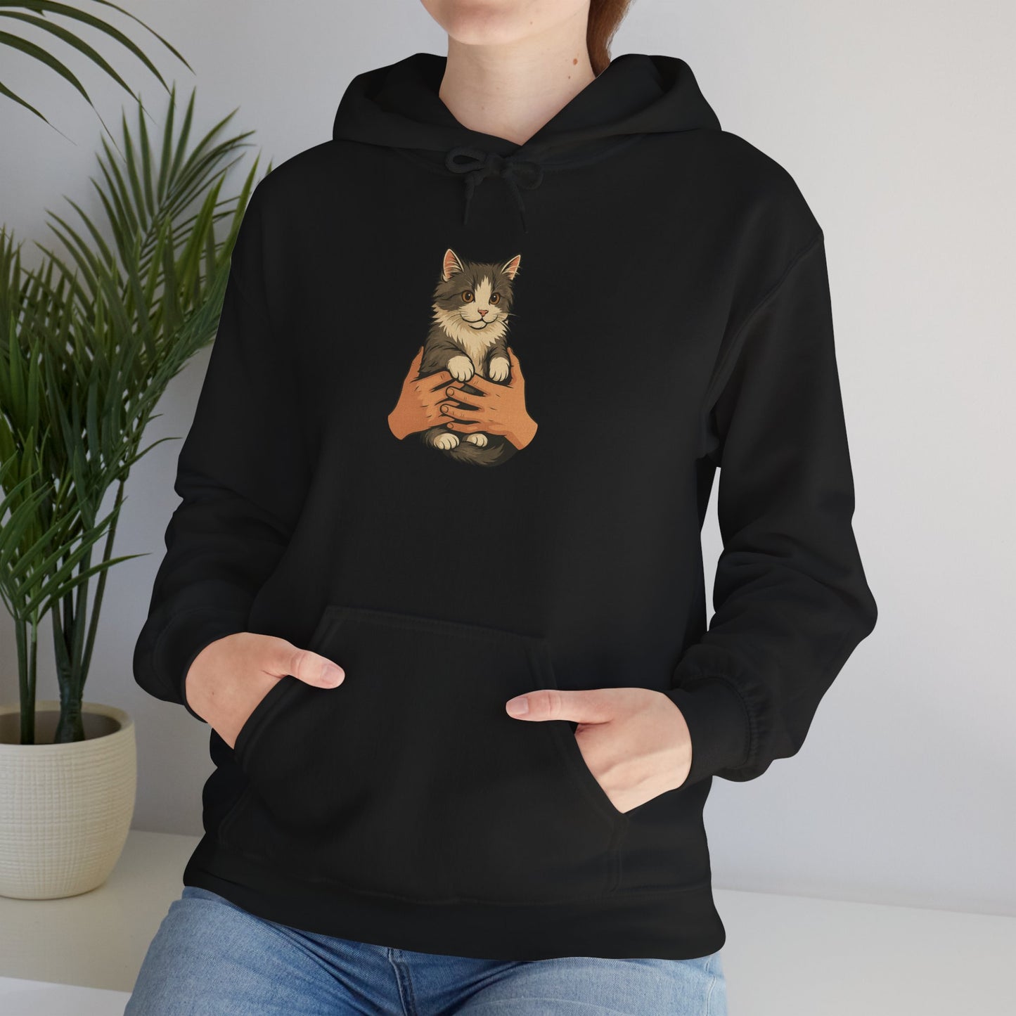 Cat Lover's Unisex Hoodie | Cozy Cat Sweatshirt, Gift for Cat Owners, Cute Animal Apparel, Perfect for Casual Outings, Birthday Present