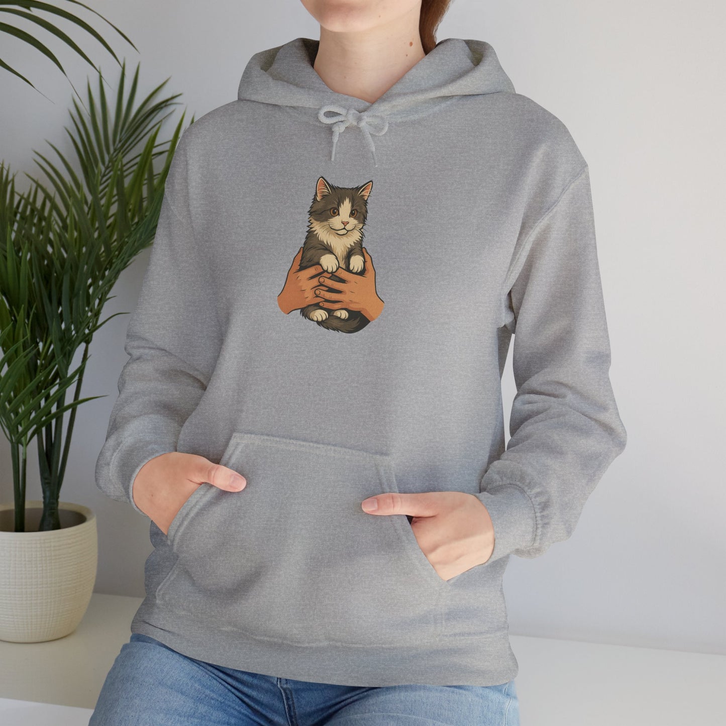 Cat Lover's Unisex Hoodie | Cozy Cat Sweatshirt, Gift for Cat Owners, Cute Animal Apparel, Perfect for Casual Outings, Birthday Present
