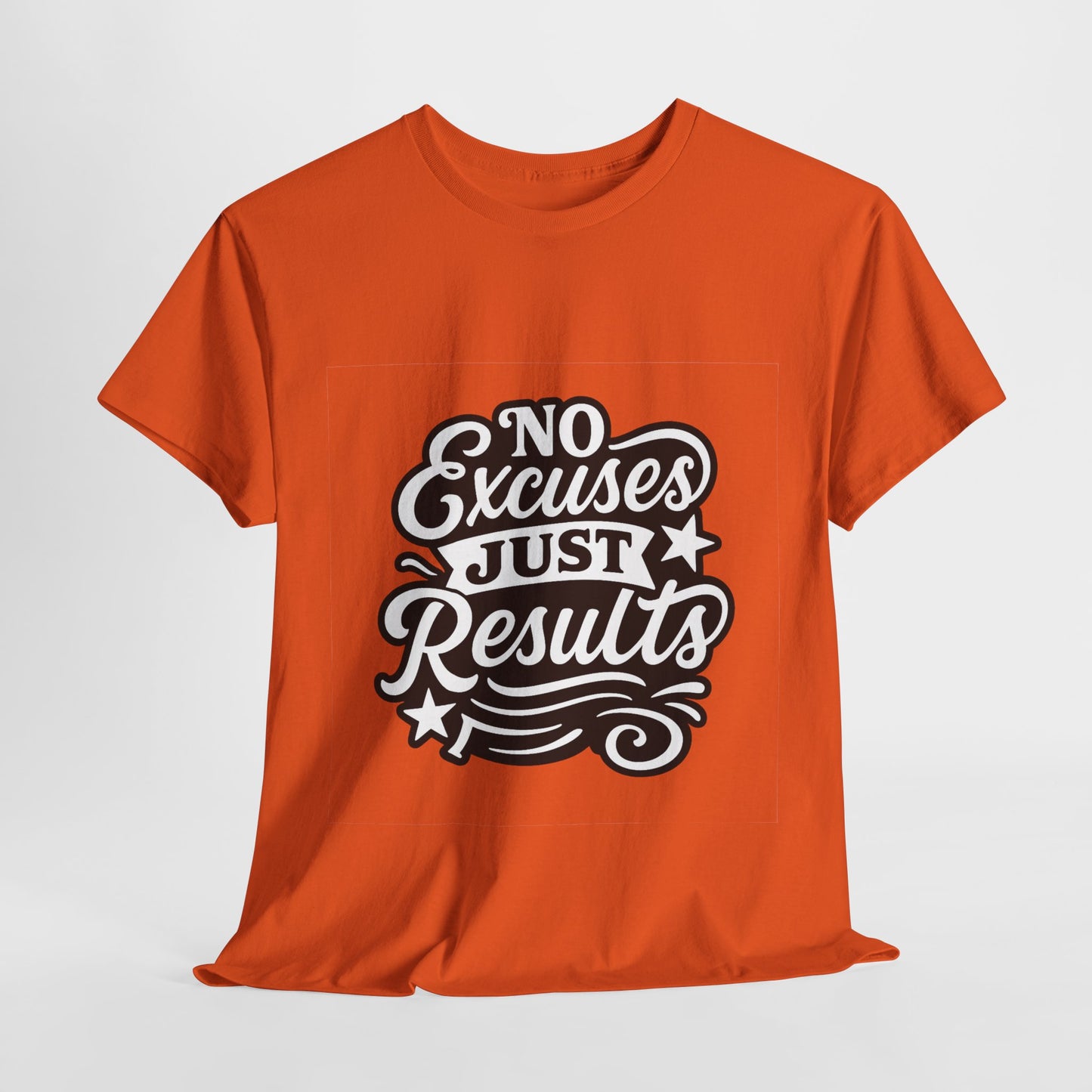 Motivational Unisex Heavy Cotton Tee - No Excuses Just Results, Fitness Apparel, Workout Shirt, Inspirational Clothing, Casual Wear, [...]