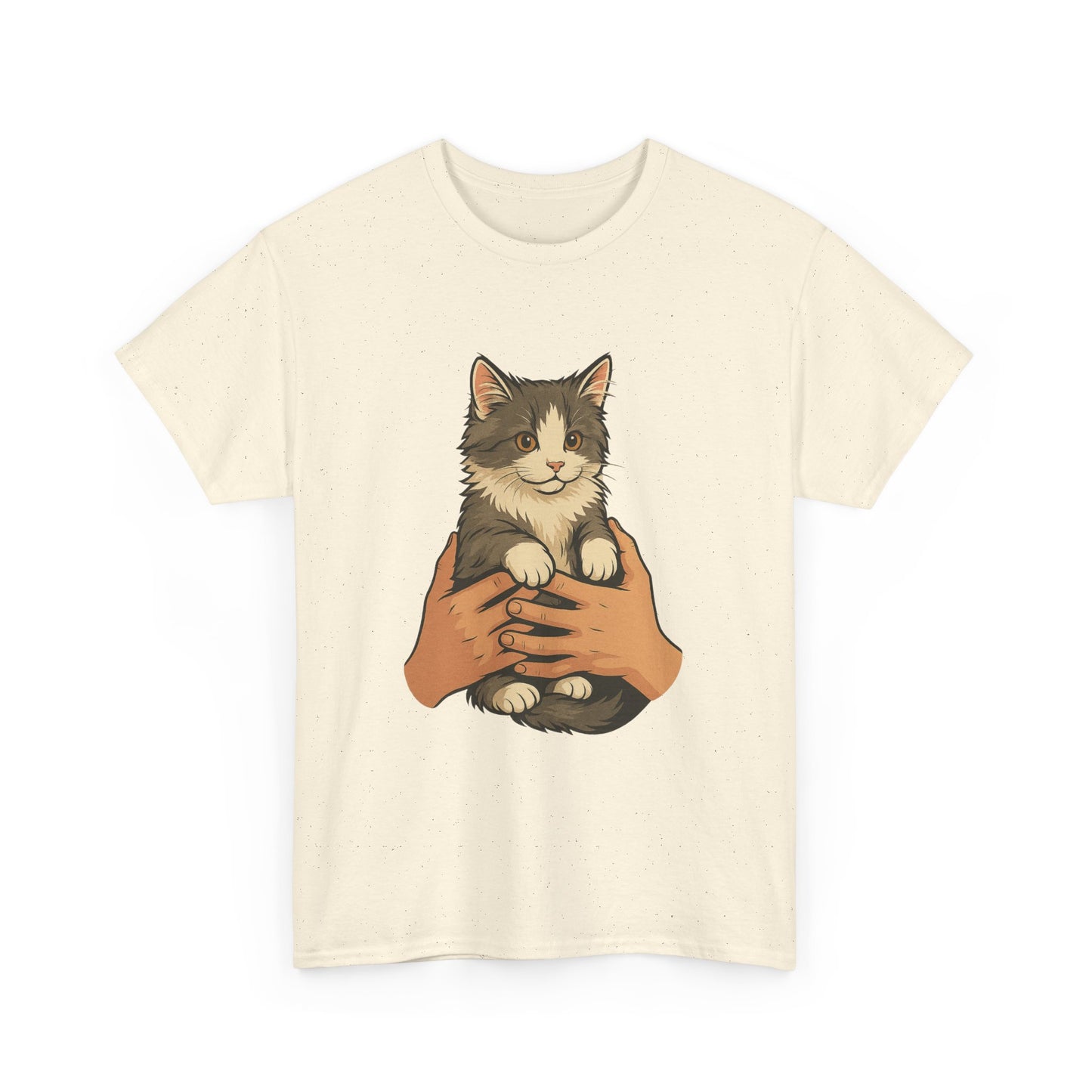 Cat Lover's Unisex Heavy Cotton Tee - Cute Cat Design, Pet Owner Gift, Animal Lover Shirt, Cozy Everyday Wear, Perfect for Birthdays