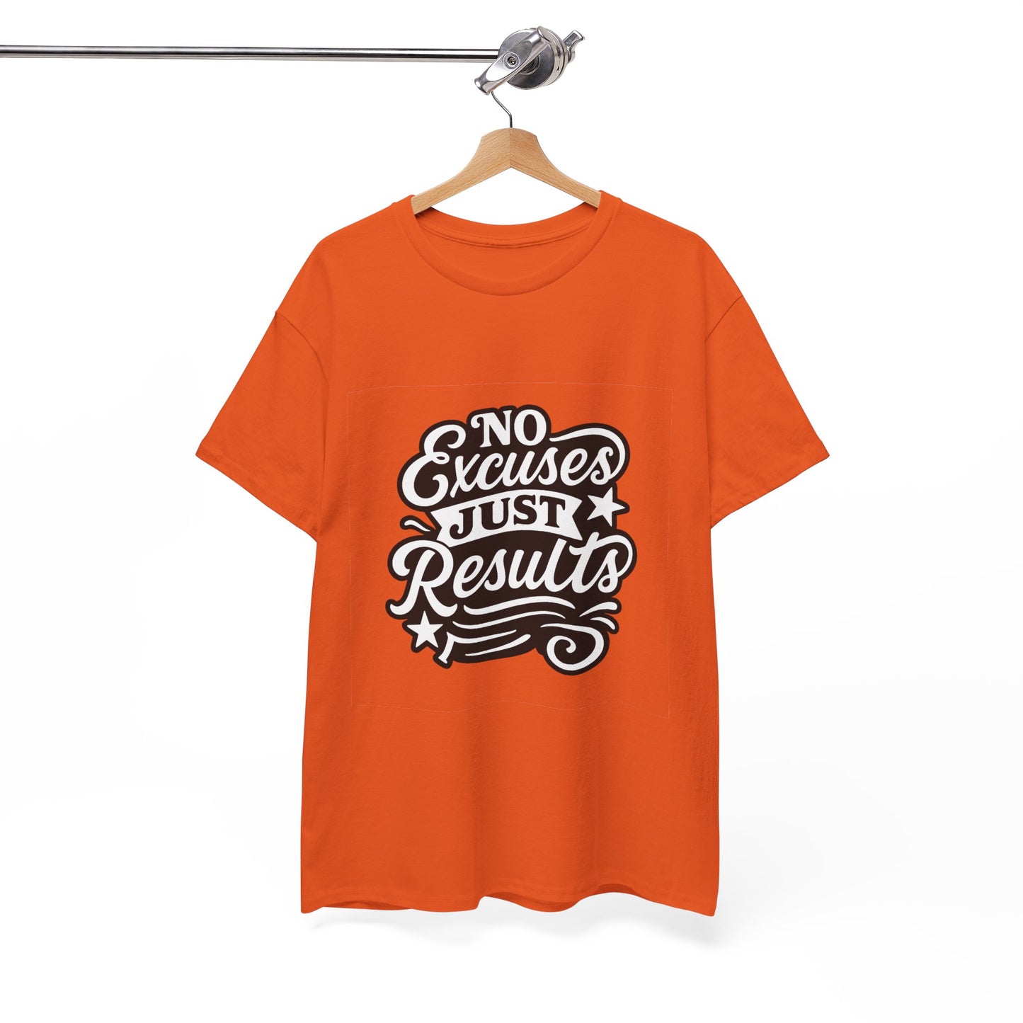 Motivational Unisex Heavy Cotton Tee - No Excuses Just Results, Fitness Apparel, Workout Shirt, Inspirational Clothing, Casual Wear, [...]