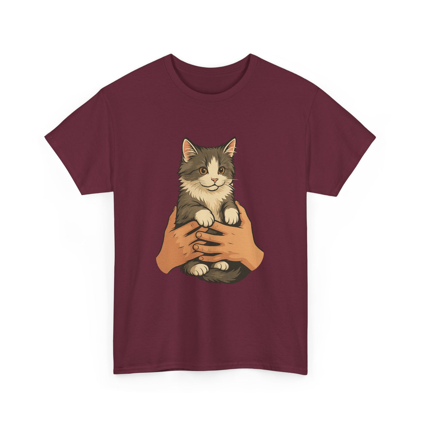 Cat Lover's Unisex Heavy Cotton Tee - Cute Cat Design, Pet Owner Gift, Animal Lover Shirt, Cozy Everyday Wear, Perfect for Birthdays