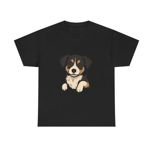 Adorable Dog Graphic Tee, Pet Lover Shirt, Gift for Dog Owners, Casual Everyday Wear, Doggie Vibes T-Shirt