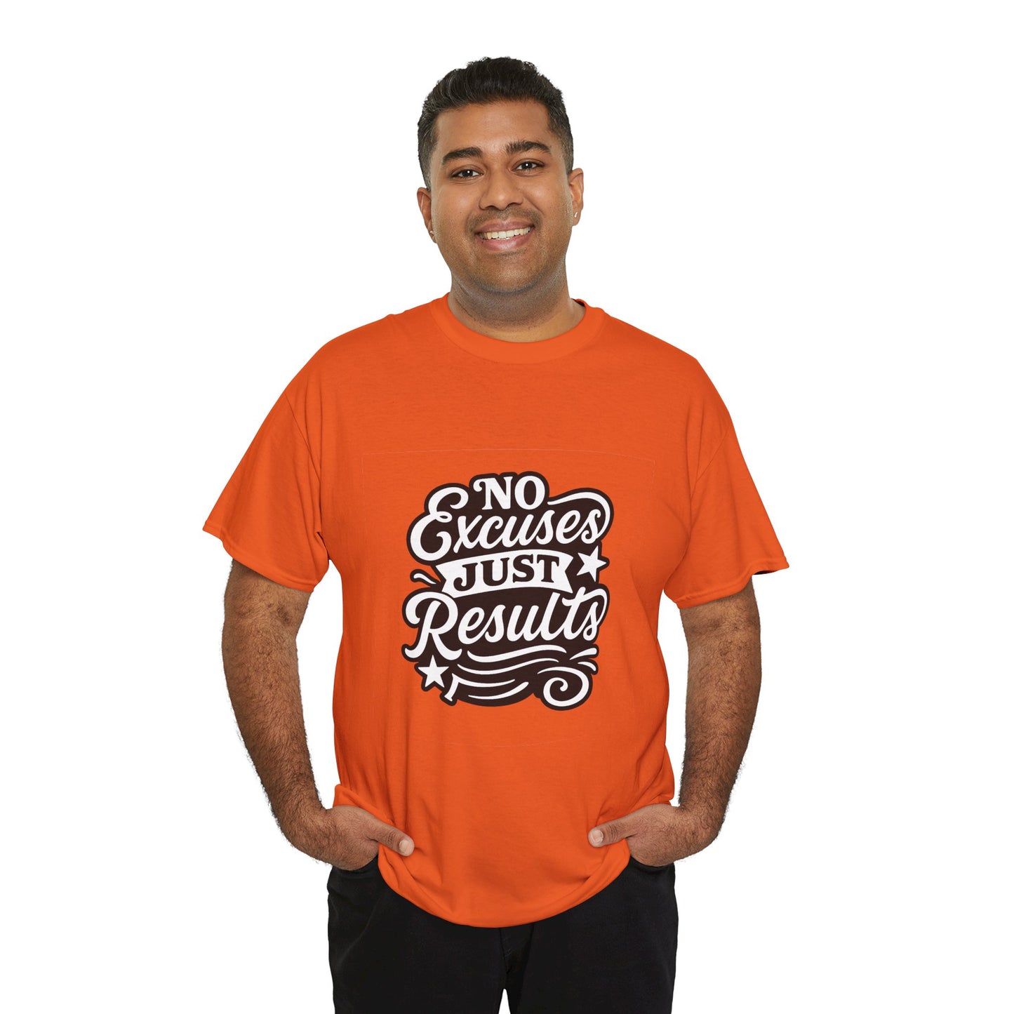 Motivational Unisex Heavy Cotton Tee - No Excuses Just Results, Fitness Apparel, Workout Shirt, Inspirational Clothing, Casual Wear, [...]