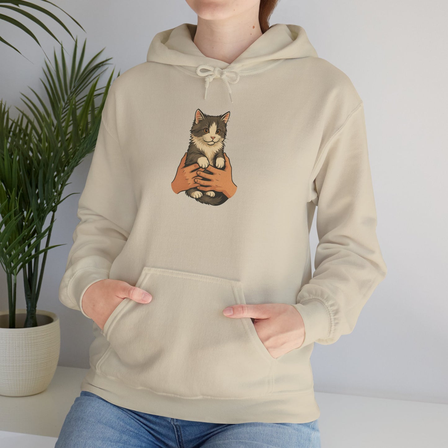 Cat Lover's Unisex Hoodie | Cozy Cat Sweatshirt, Gift for Cat Owners, Cute Animal Apparel, Perfect for Casual Outings, Birthday Present