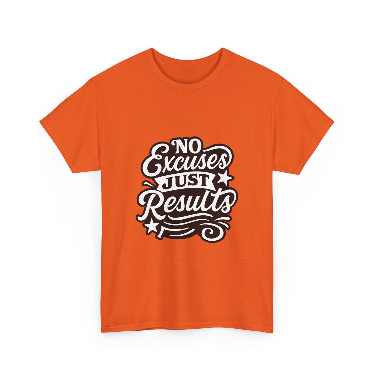 Motivational Unisex Heavy Cotton Tee - No Excuses Just Results, Fitness Apparel, Workout Shirt, Inspirational Clothing, Casual Wear, [...]