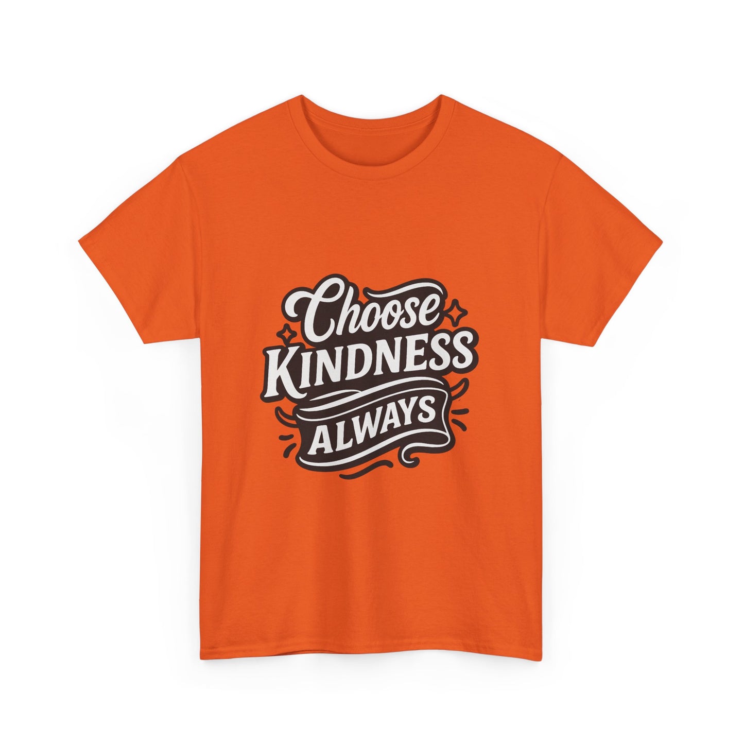 Choose Kindness Unisex Heavy Cotton Tee, Inspirational Shirt, Gift for Friends, Positive Vibes, Uplifting Apparel, Everyday Wear