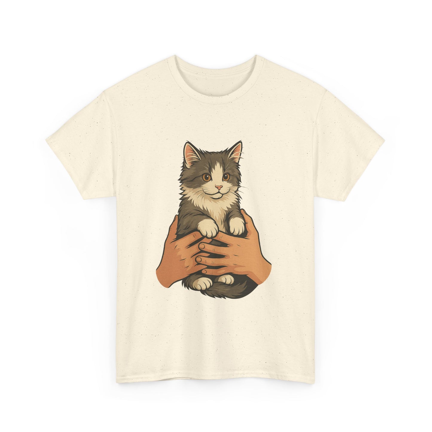 Cat Lover's Unisex Heavy Cotton Tee - Cute Cat Design, Pet Owner Gift, Animal Lover Shirt, Cozy Everyday Wear, Perfect for Birthdays