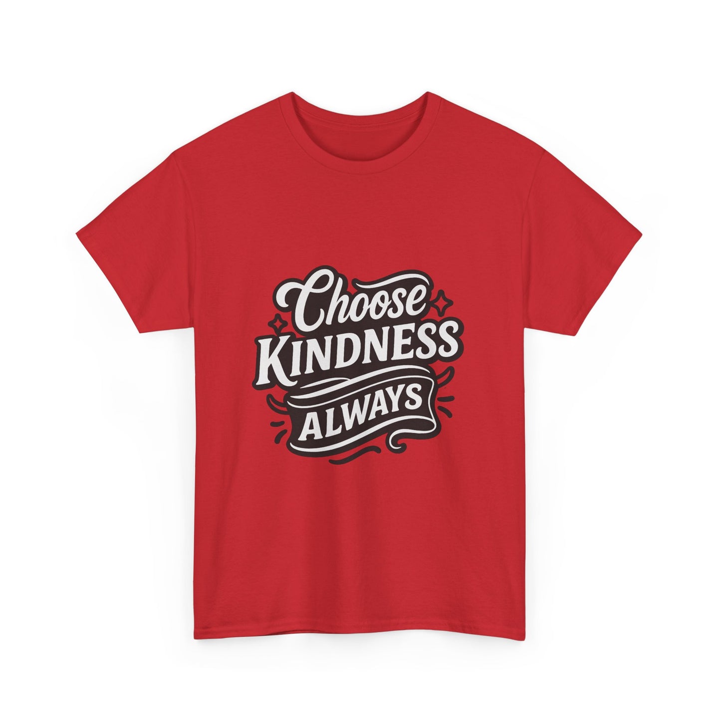 Choose Kindness Unisex Heavy Cotton Tee, Inspirational Shirt, Gift for Friends, Positive Vibes, Uplifting Apparel, Everyday Wear