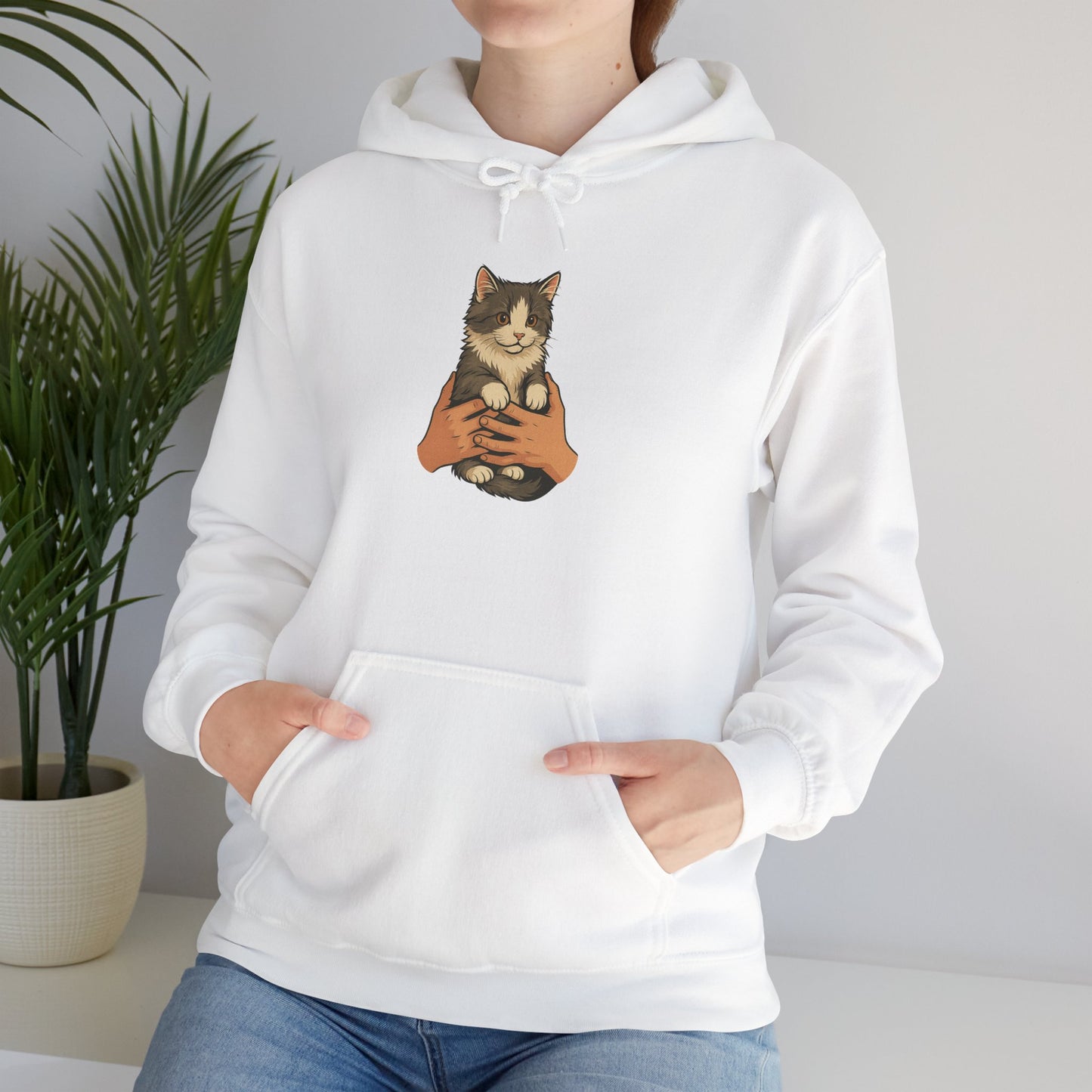 Cat Lover's Unisex Hoodie | Cozy Cat Sweatshirt, Gift for Cat Owners, Cute Animal Apparel, Perfect for Casual Outings, Birthday Present