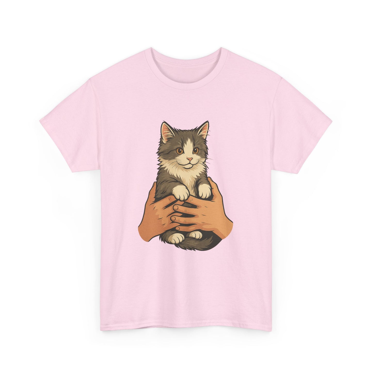 Cat Lover's Unisex Heavy Cotton Tee - Cute Cat Design, Pet Owner Gift, Animal Lover Shirt, Cozy Everyday Wear, Perfect for Birthdays
