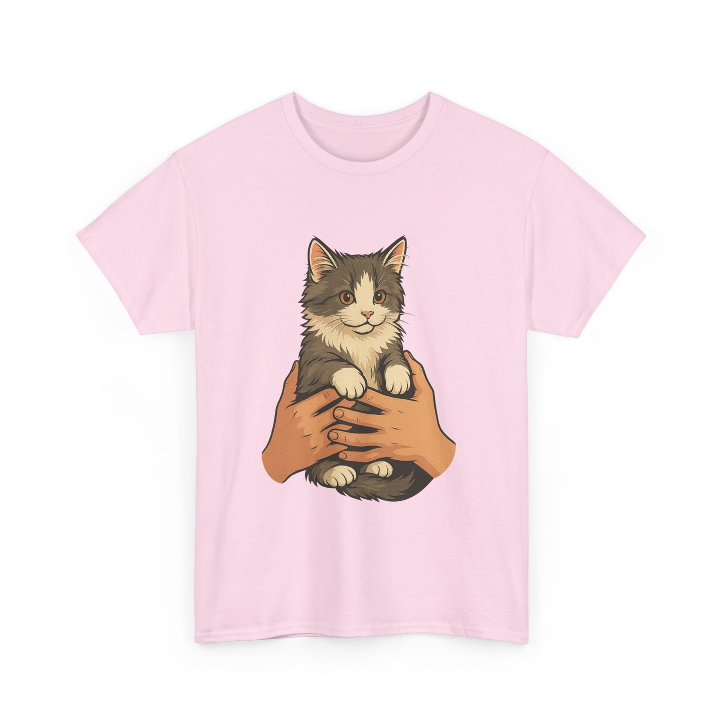 Cat Lover's Unisex Heavy Cotton Tee - Cute Cat Design, Pet Owner Gift, Animal Lover Shirt, Cozy Everyday Wear, Perfect for Birthdays