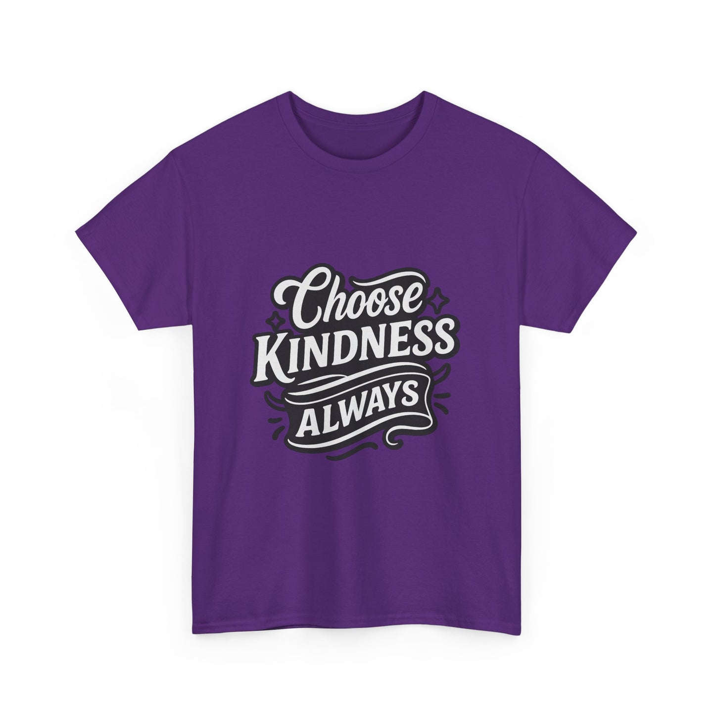 Choose Kindness Unisex Heavy Cotton Tee, Inspirational Shirt, Gift for Friends, Positive Vibes, Uplifting Apparel, Everyday Wear