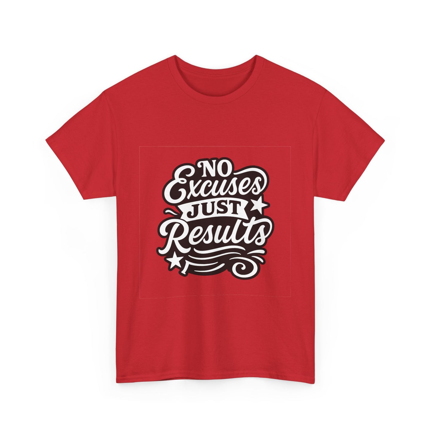 Motivational Unisex Heavy Cotton Tee - No Excuses Just Results, Fitness Apparel, Workout Shirt, Inspirational Clothing, Casual Wear, [...]